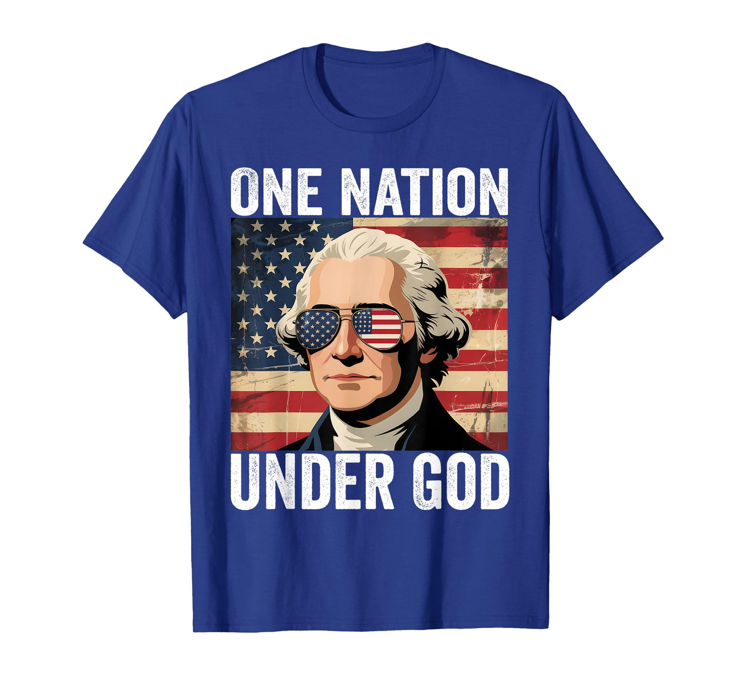 One Nation Under God 4th of July Fourth of July Women Men T-Shirt