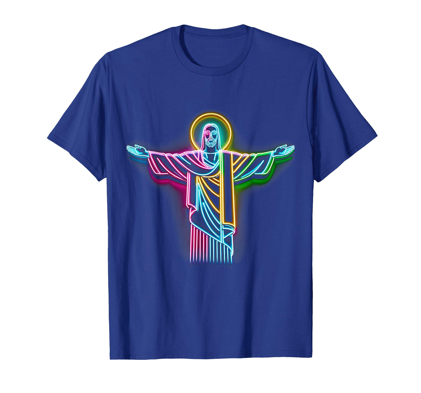 Vibrant Christ the Redeemer Tee - Colorful Landmark T-Shirt