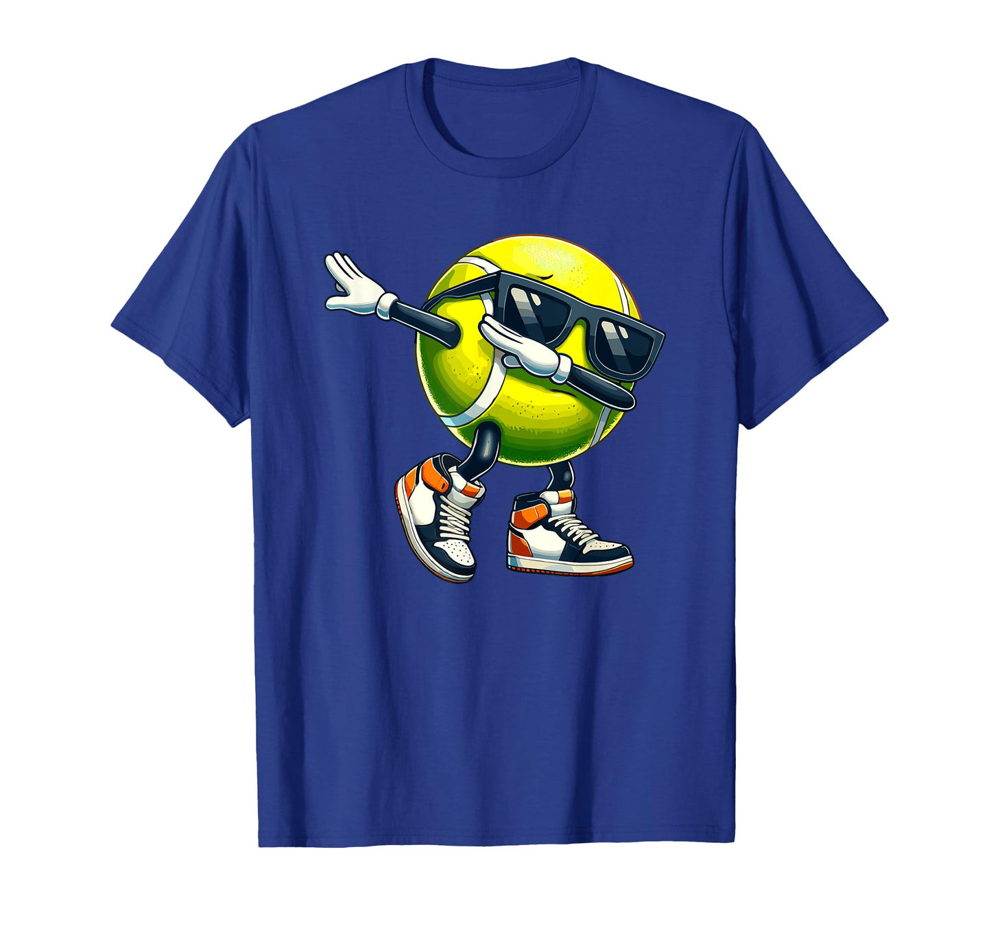 Dabbing Tennis Ball With Sunglasses Funny Sports Player T-Shirt