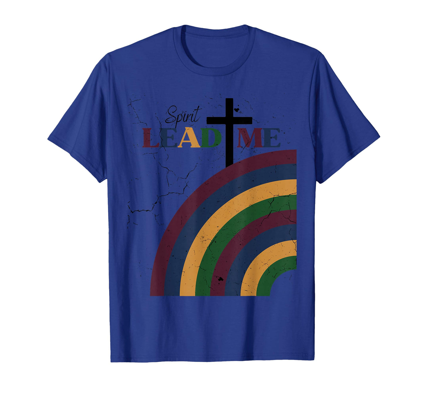 Spirit Lead Me Distressed Dark Edgy Christian Faith Item T-Shirt