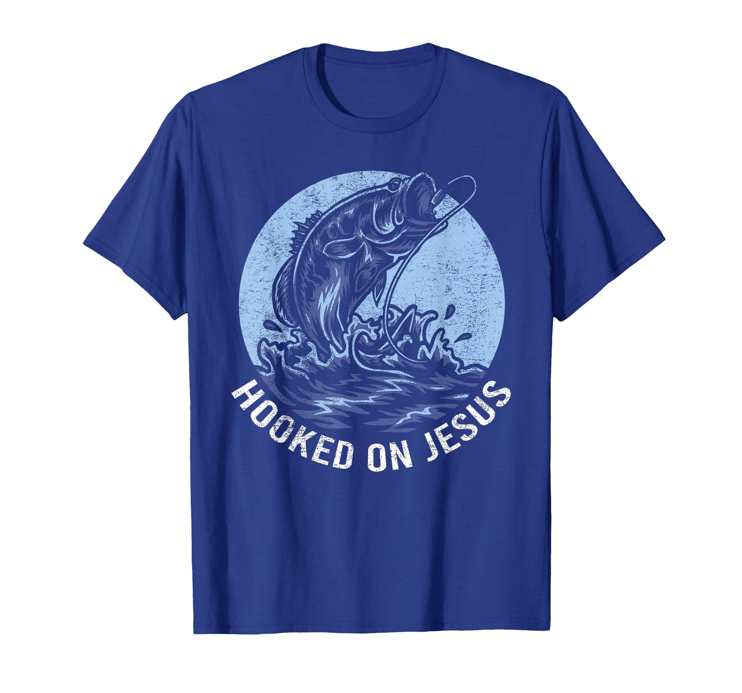 Hooked on Jesus Christian Fishing Faith Gift T-Shirt