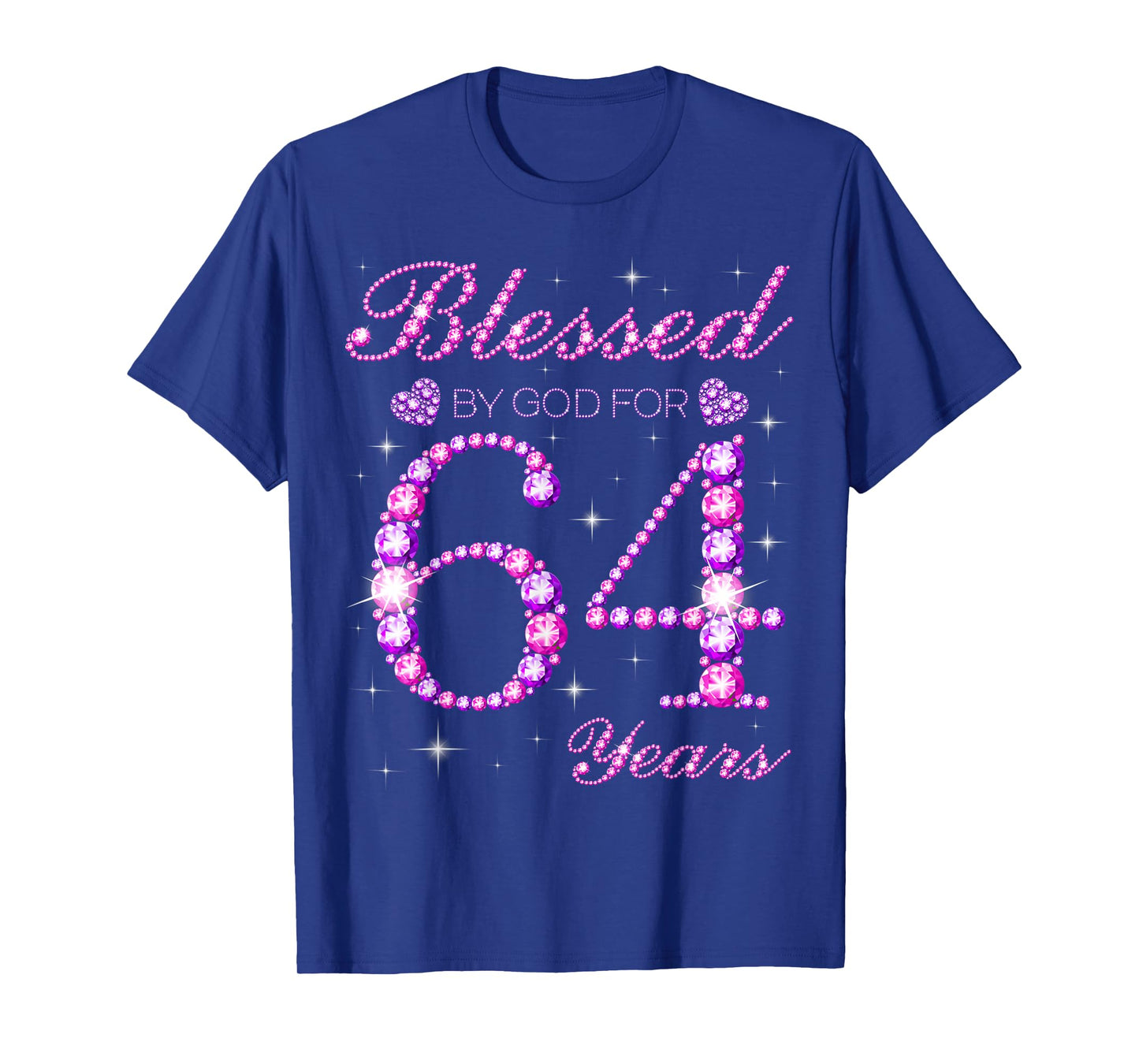 Blessed by God for 64 Years Old 64th Birthday Party T-Shirt