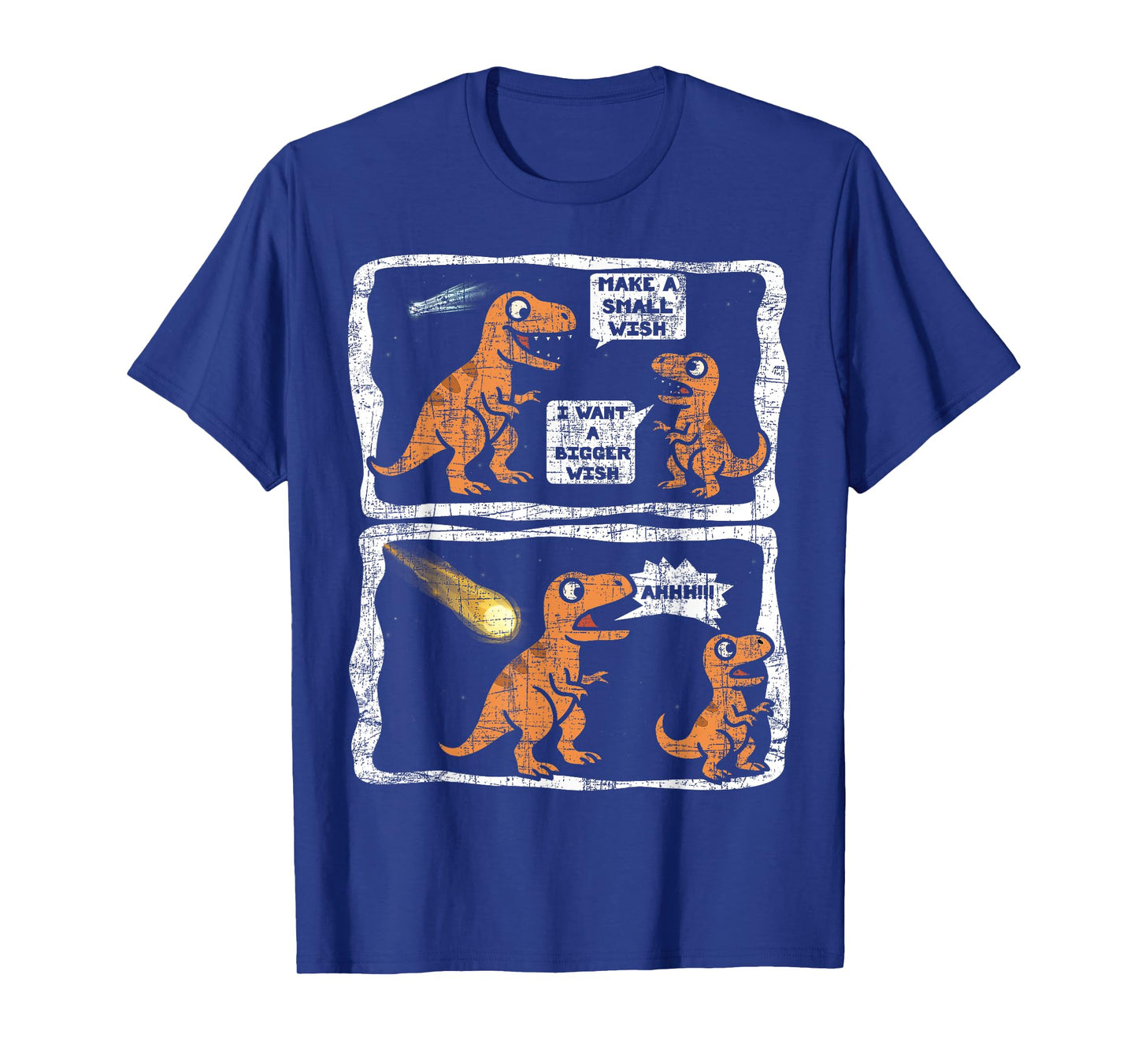 Make a Small Wish Dinosaur Dad and Son Funny Dinosaur T-Shirt