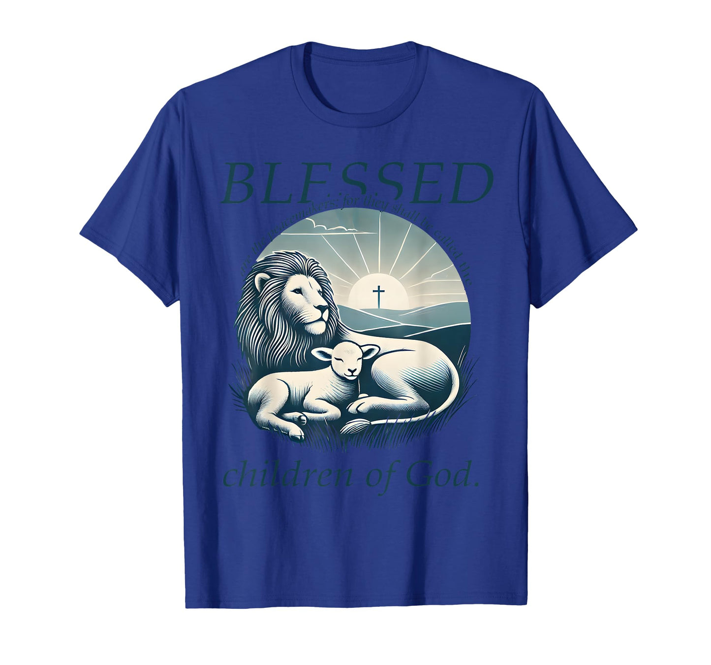Catholic Jesus Bible Verse Tee Blessed Are The Peacemakers T-Shirt