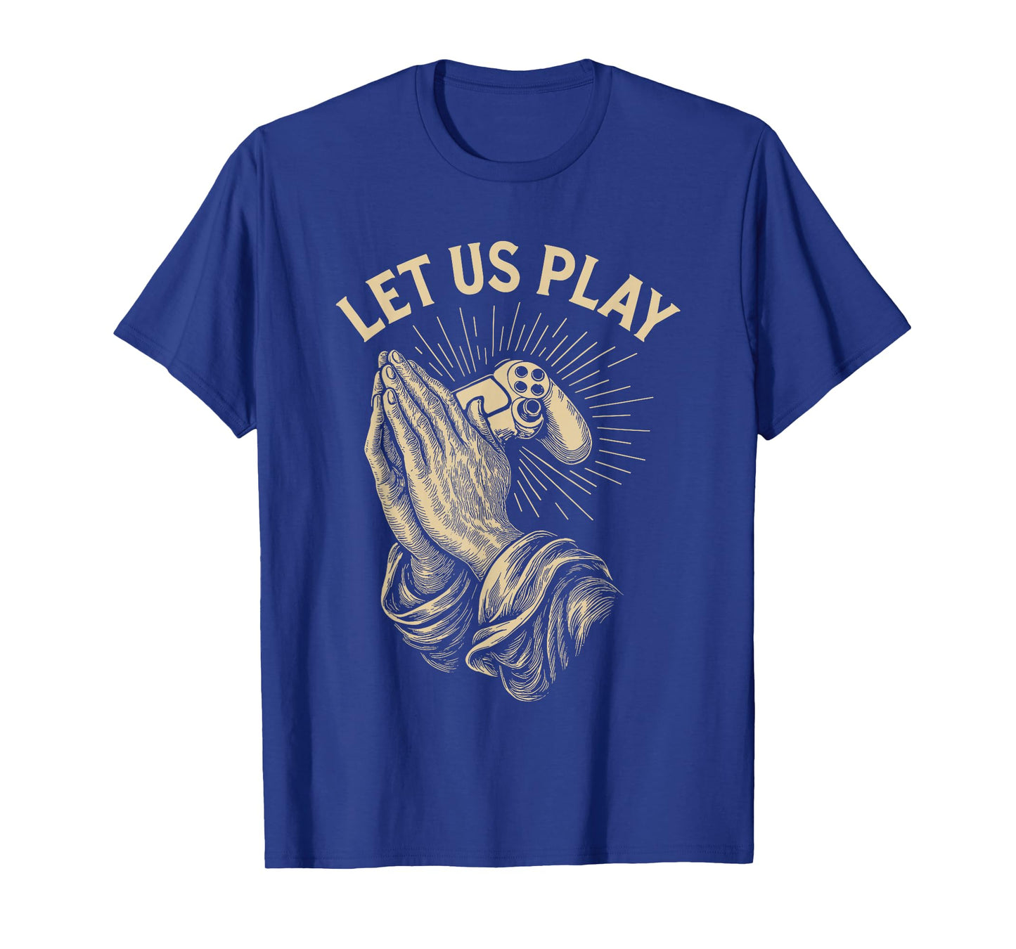 Funny Gamer Prayer Pun Video Game Controller Retro Gaming T-Shirt
