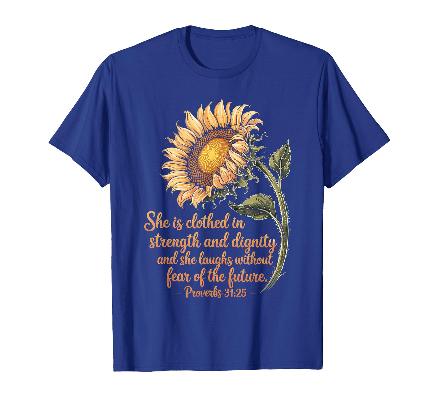 Christian Faith Love Sunflower Scripture Religious T-Shirt