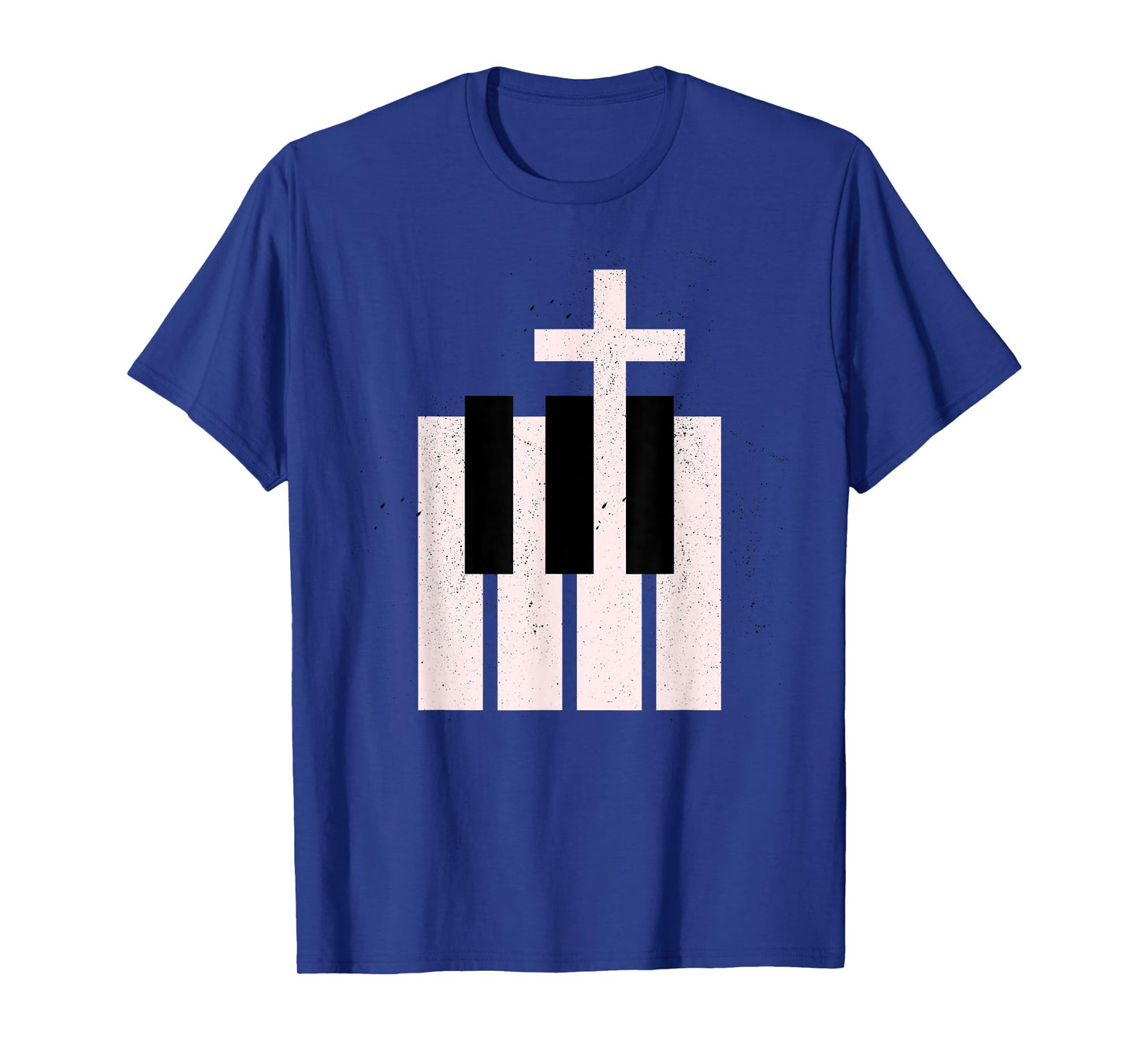 Worship Music Praise Band Christian Cross Piano T-Shirt
