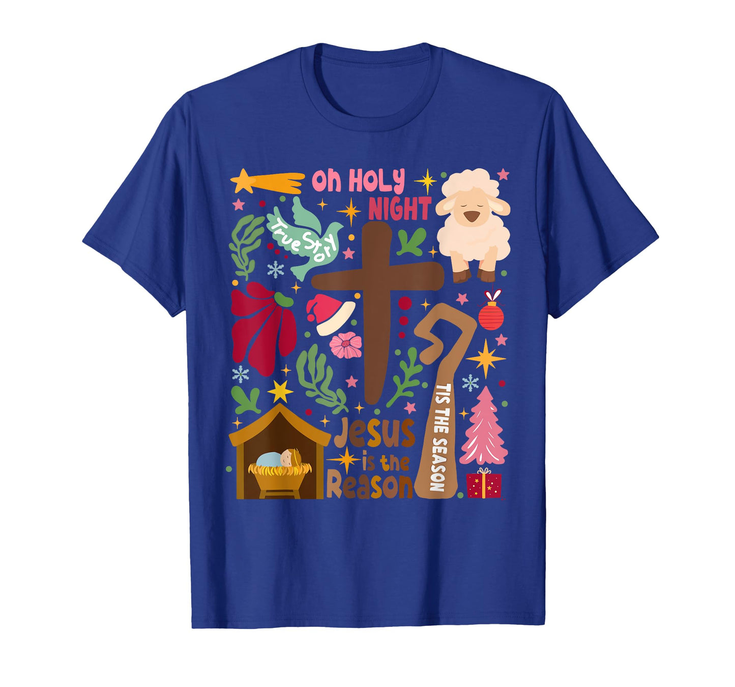 True Story Jesus Christmas Nativity Scene Christian Faith T-Shirt