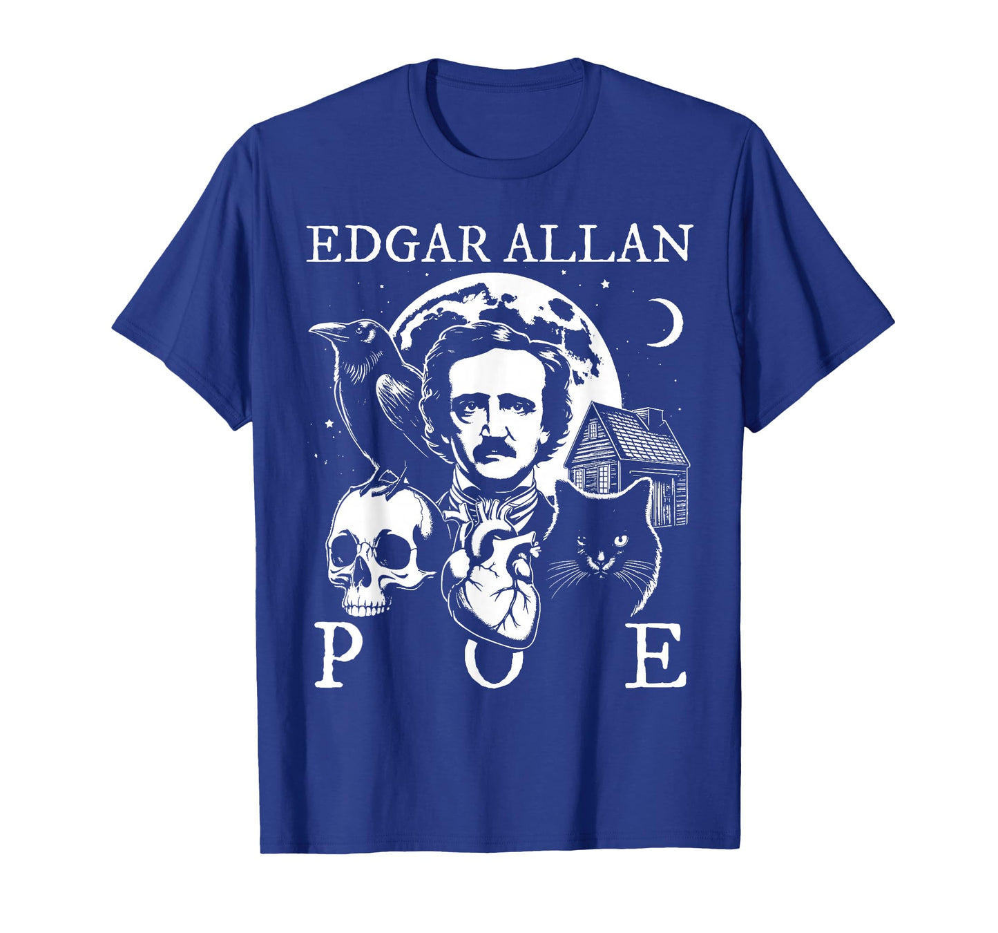Edgar Allan Poe Poems Quotes Raven Literature T-Shirt