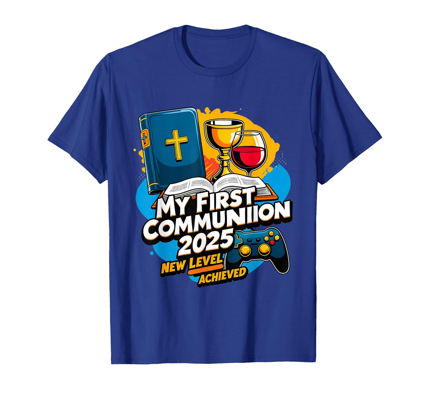 My 1st First Communion 2025 Video Game Controller Boys Girls T-Shirt