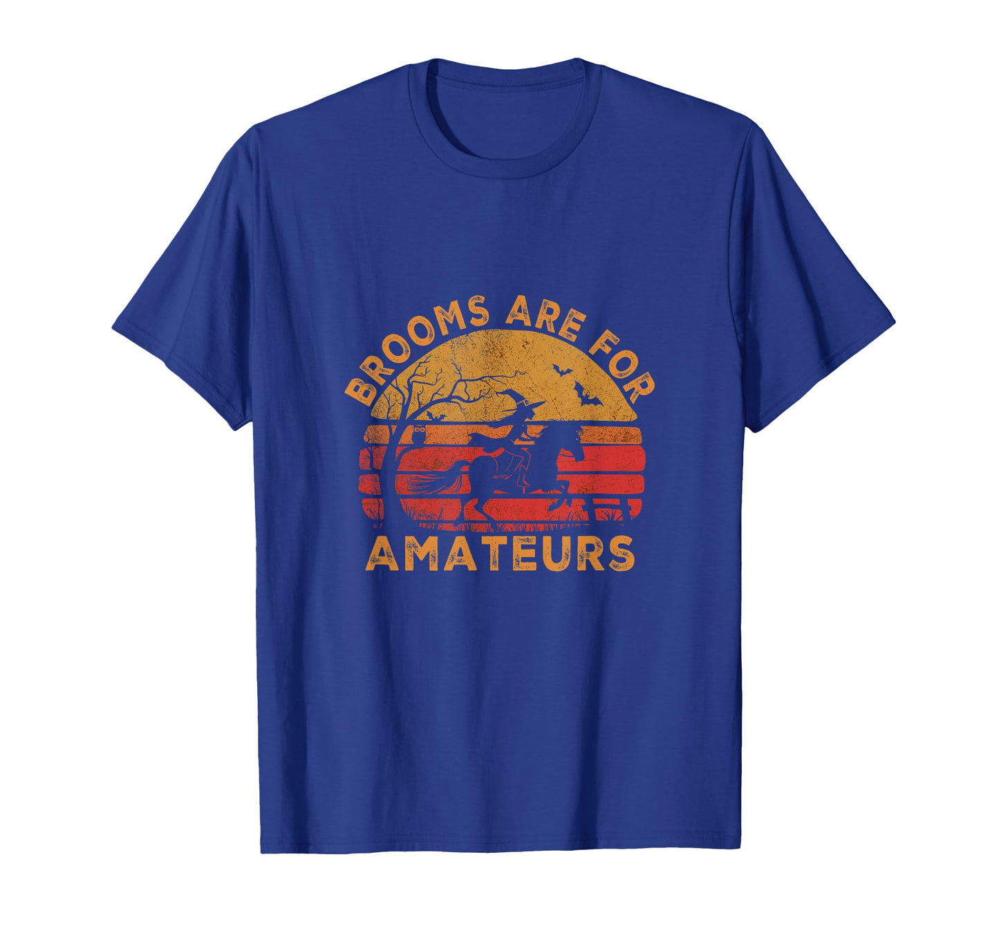 Vintage Brooms are for Amateurs Halloween Horse Riding T-Shirt