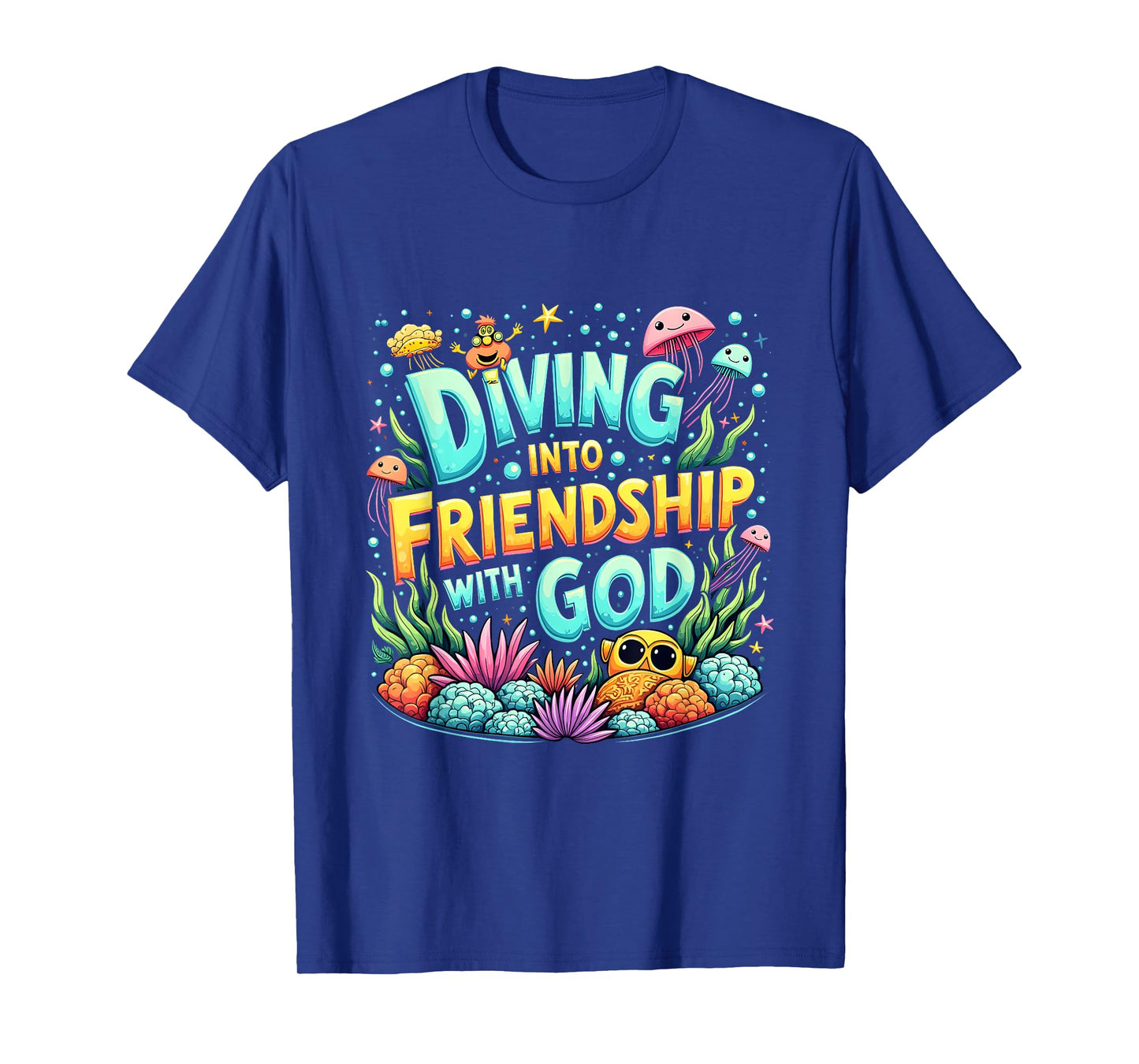 Diving Into Friendship With God VBS 2025 Christian Scuba T-Shirt