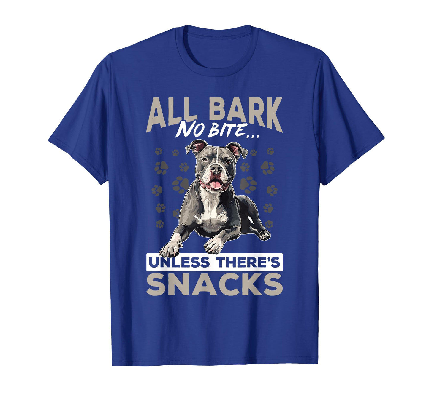 Pitbull Terrier Dog Breed All bark, no bite... unless Men Women Kids T-Shirt