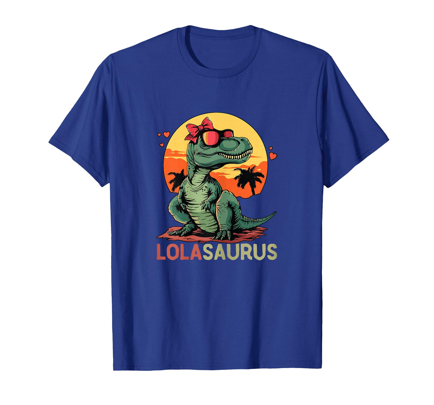 LolaSaurus Dino Dinosaur Lola-Saurus T-Rex Mother's Day Trex T-Shirt