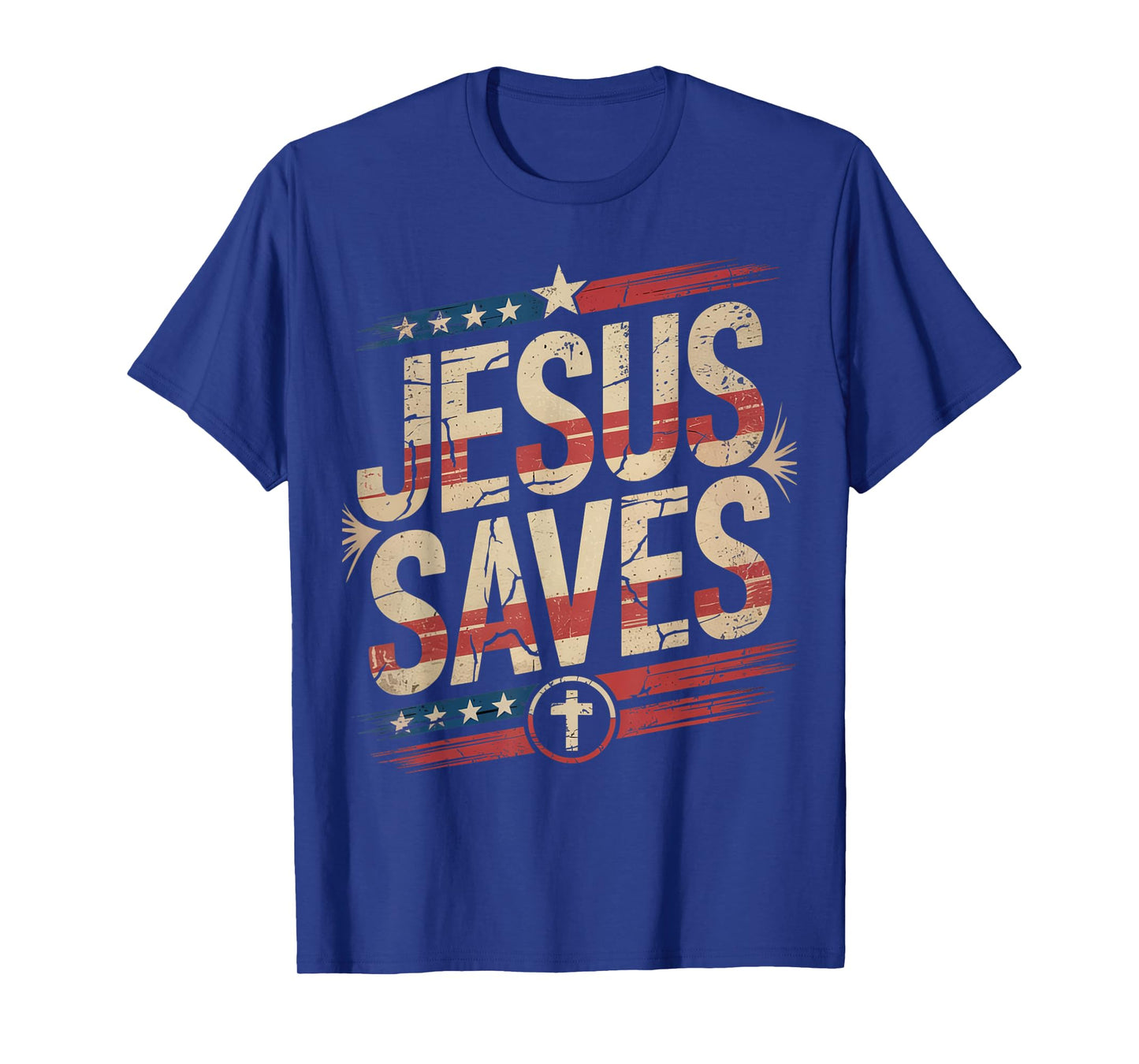 Jesus Saves Cross Christian Religious Faith Mens T-Shirt