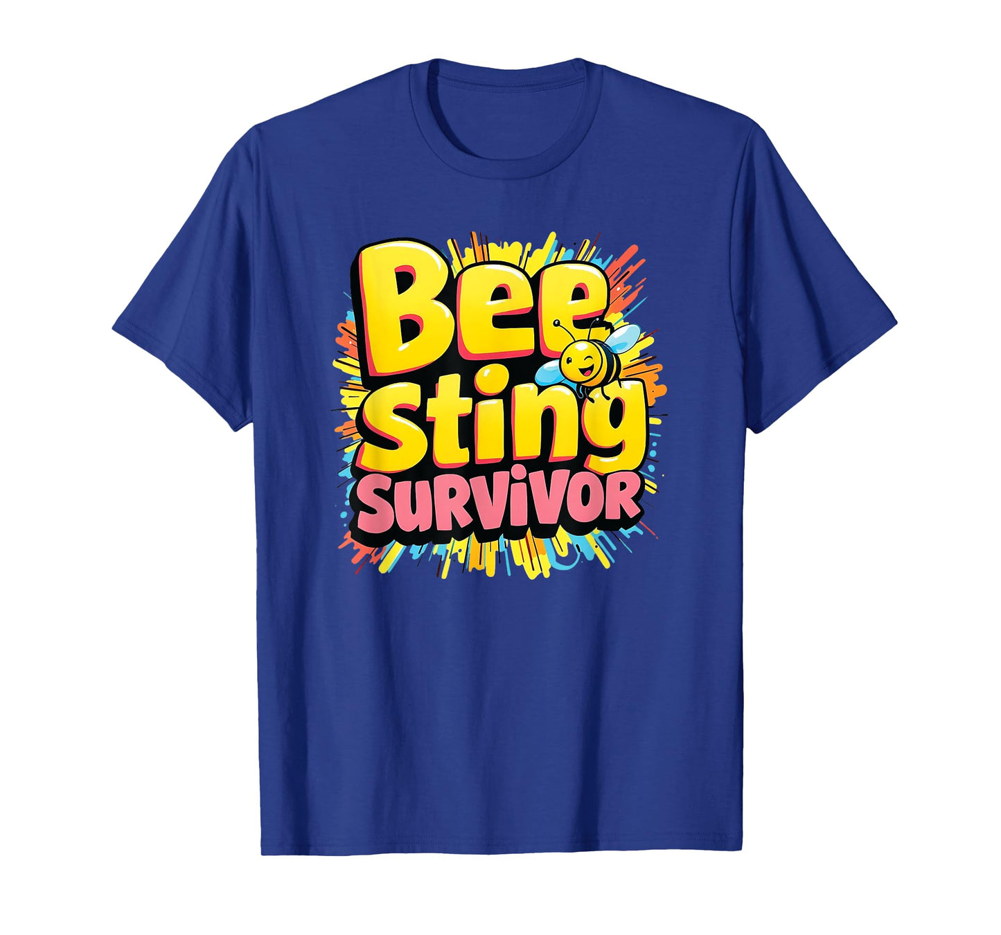 Bee Sting Survivor - I Survived Bee Sting Funny Beekeeper T-Shirt