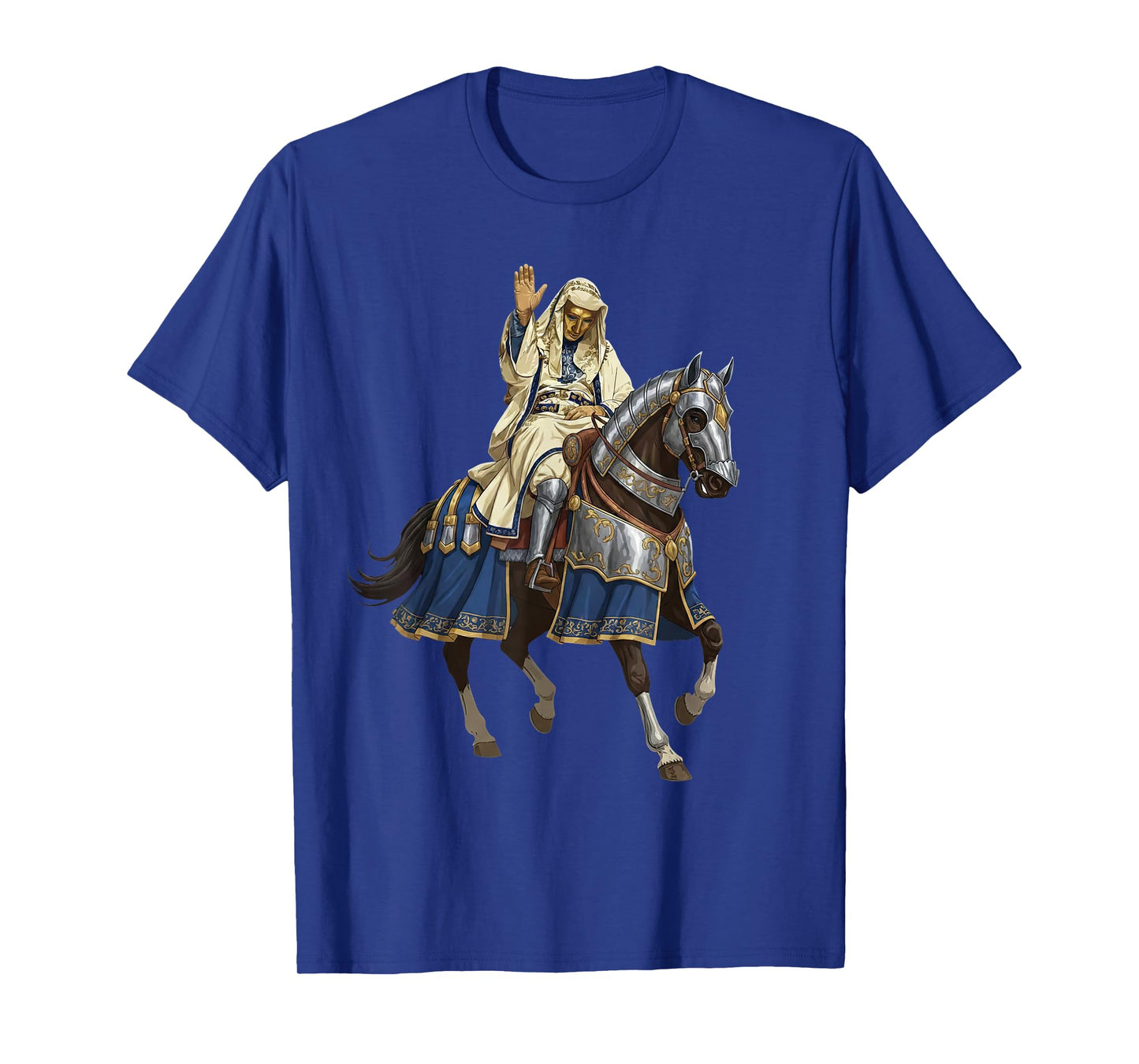 Silver Mask King Baldwin IV Golden Mask Medieval Art T-Shirt