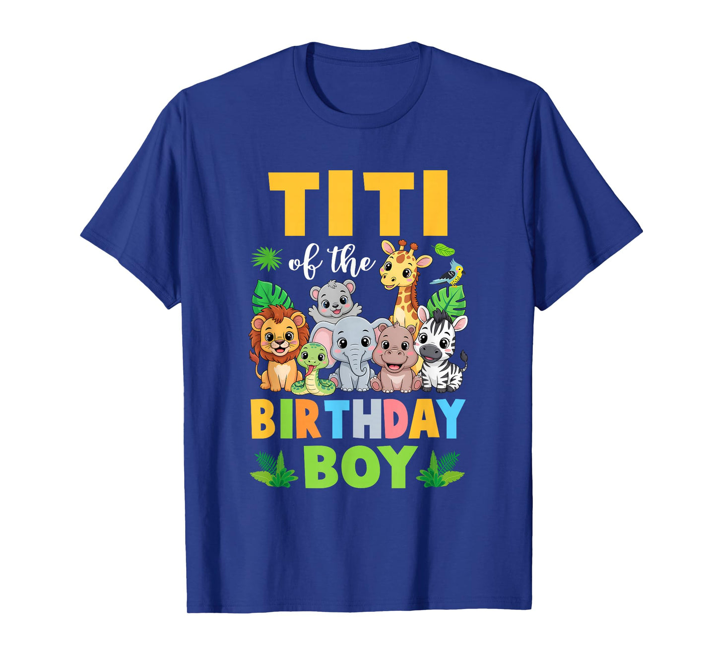 Titi of The Birthday Boy Kids Safari Jungle Animal T-Shirt