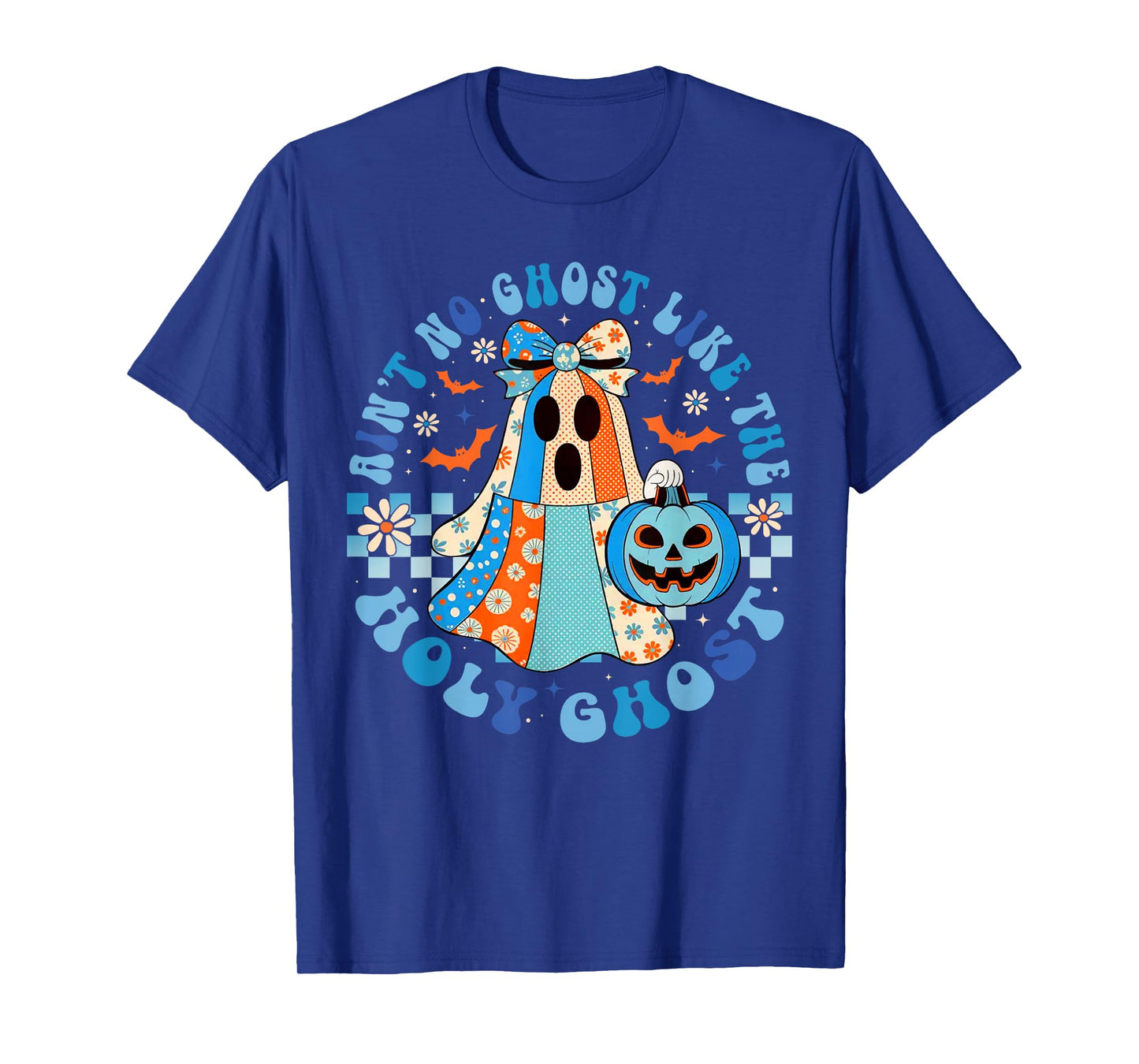 Groovy Aint No Ghost Like The Holy Ghost Christian Halloween T-Shirt