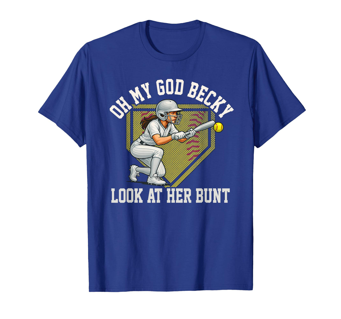 Female Softball Player Bunting Look At Her Bunt Joke T-Shirt