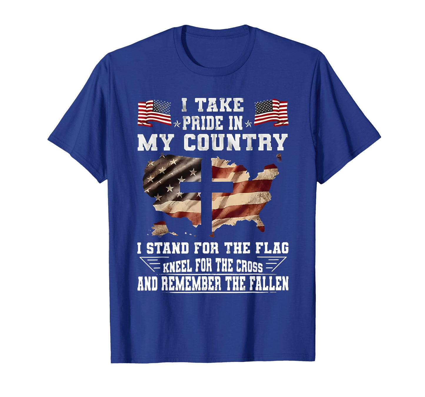 I Take Pride In My Country I Stand For The Flag Kneel USA T-Shirt