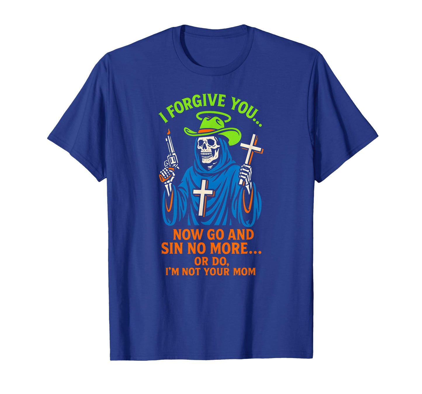 Christian Humor Sin No More Or Do Fun Womens Religious T-Shirt