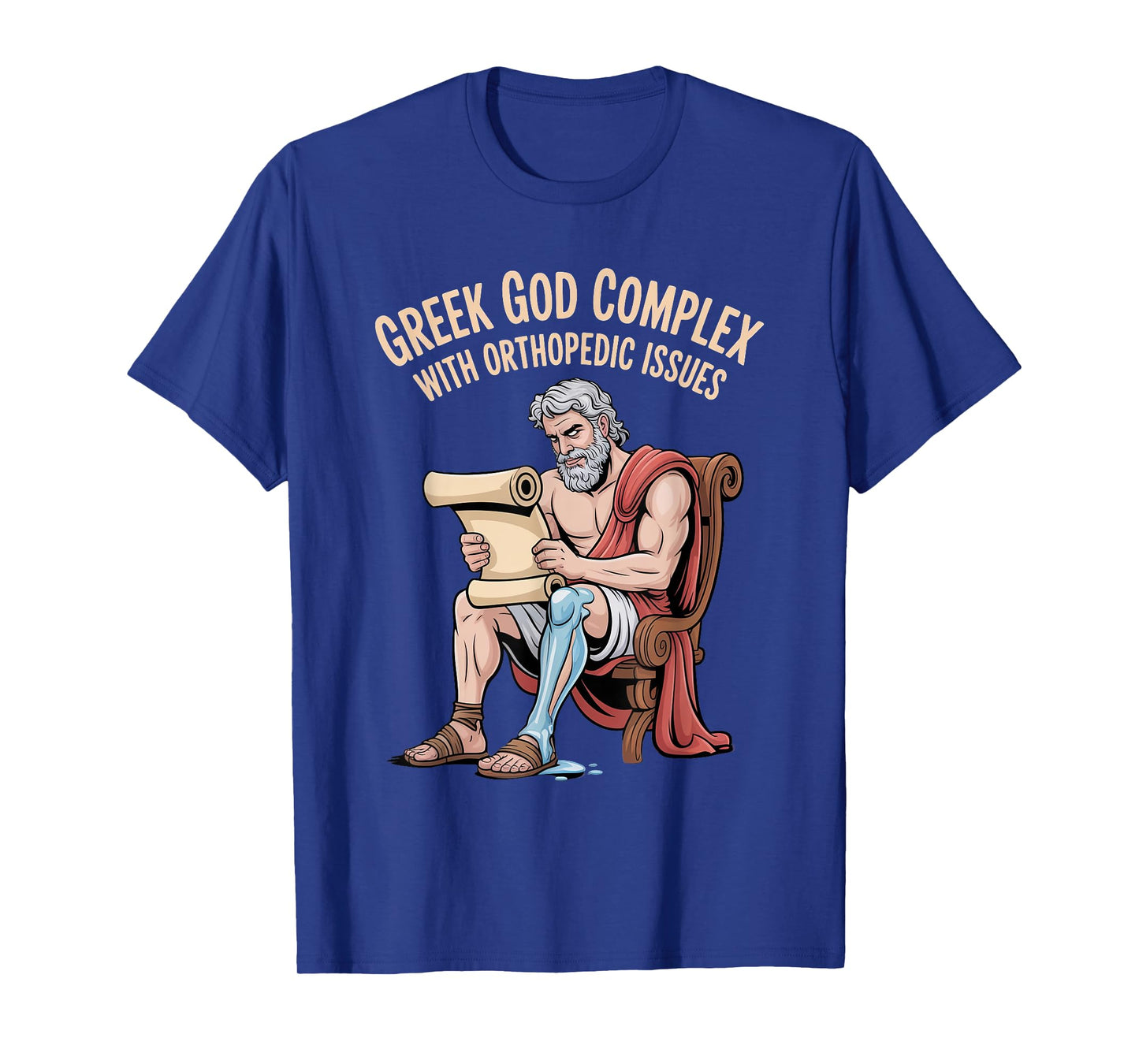 Greek God Achilles Humor for Orthopedic Recovery T-Shirt