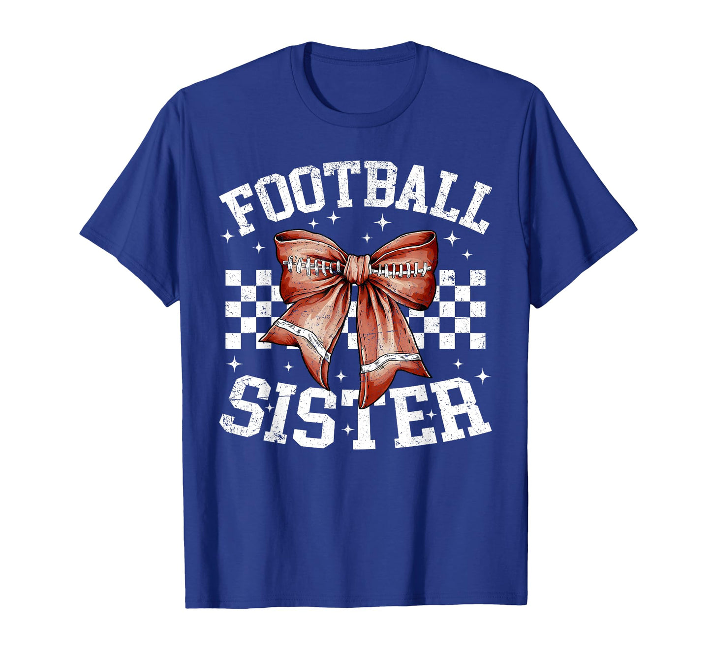 Coquette Bow American Football Sister Thanksgiving Autumn T-Shirt