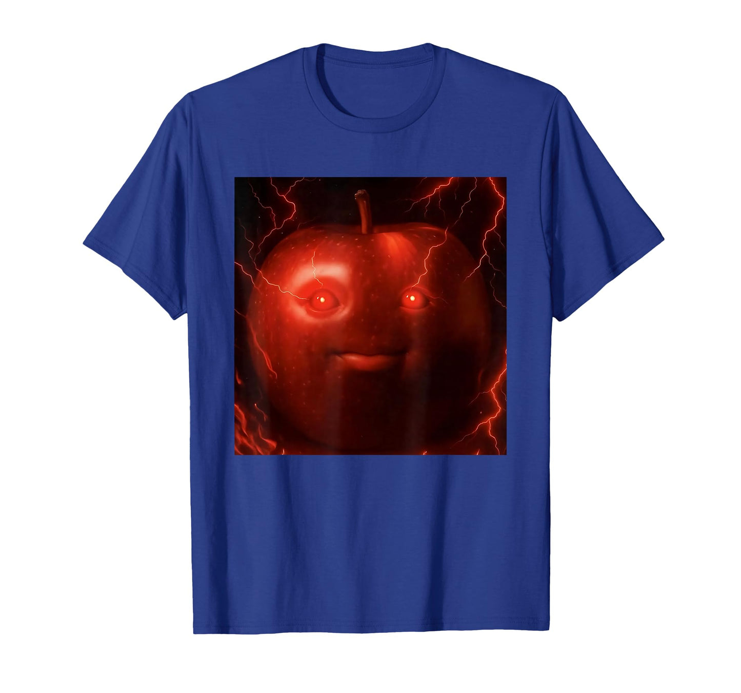 Funny Silly AI Niche Evil Apple gen z Meme BrainRot Fruit T-Shirt