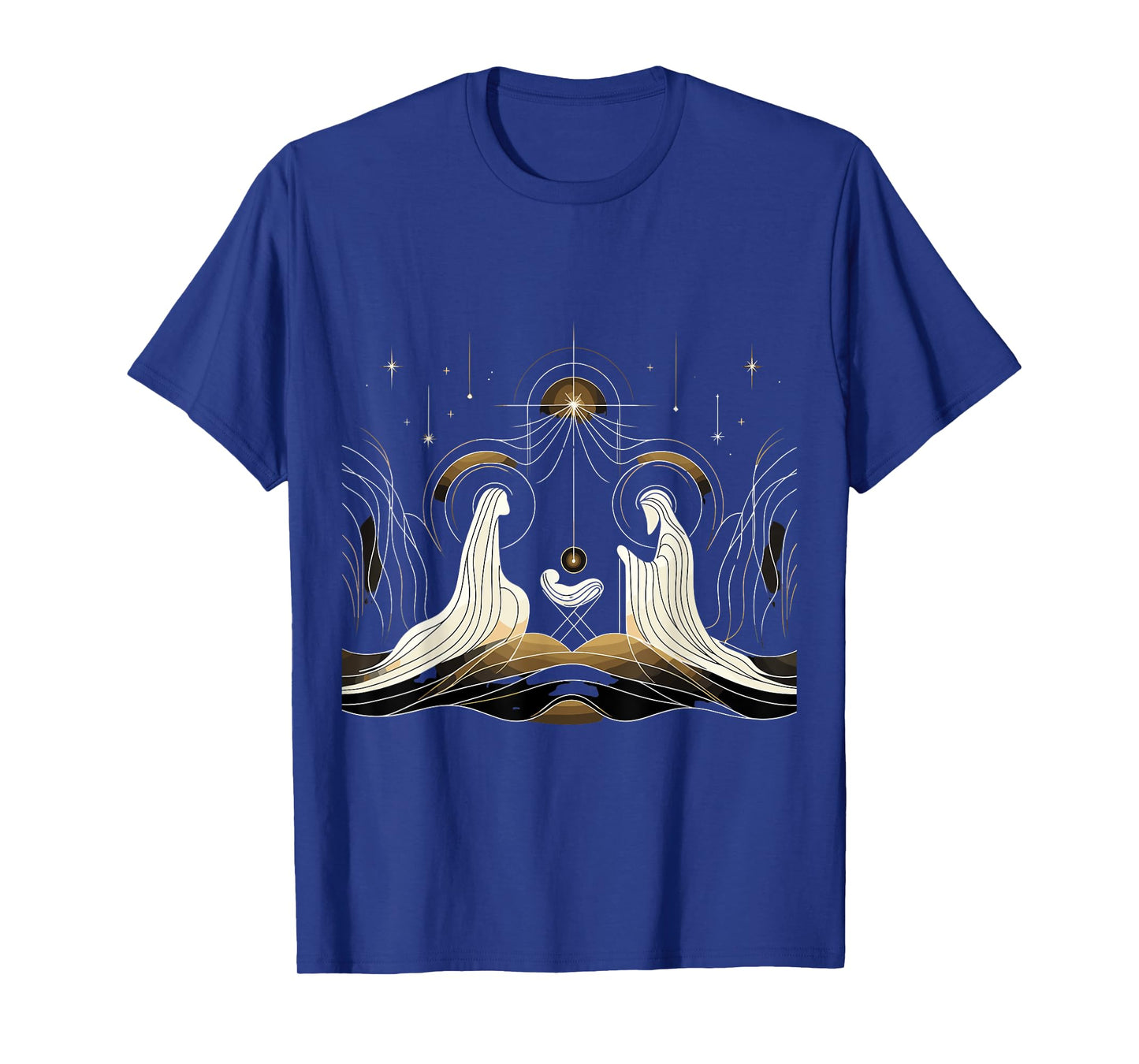 Minimalist Nativity Scene - Christmas Art T-Shirt