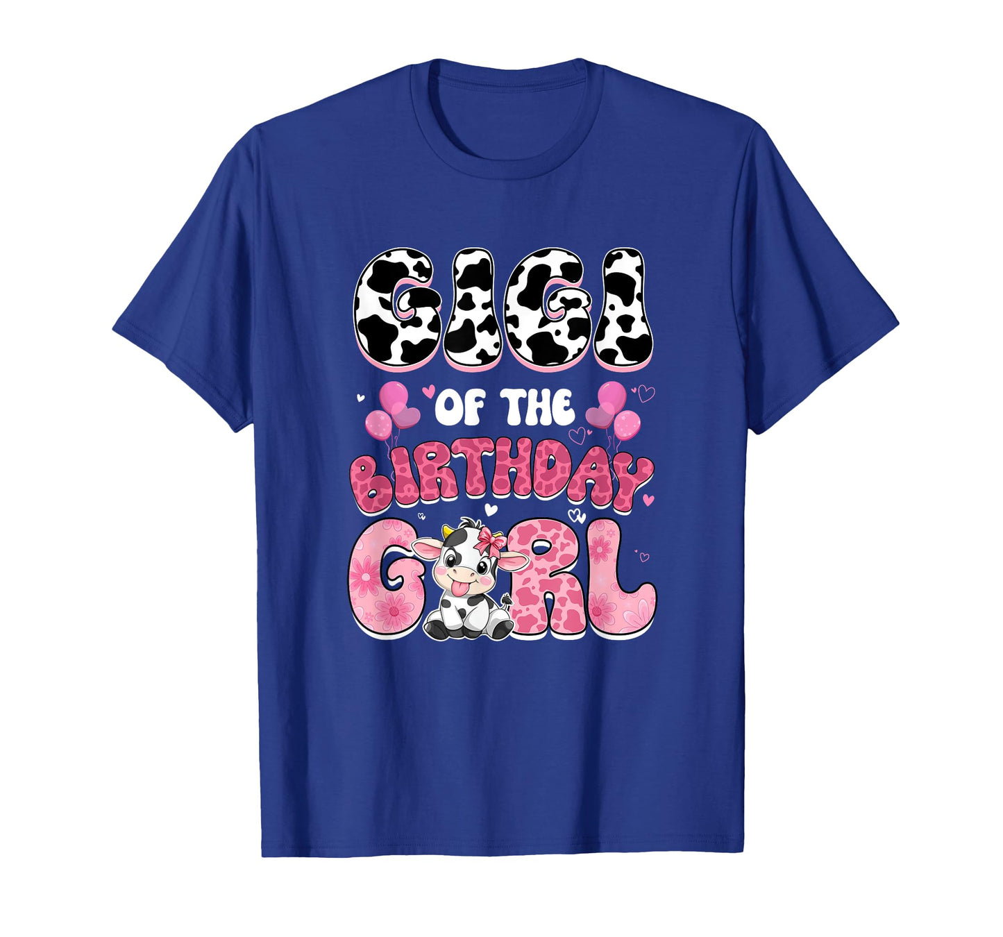 Gigi of The Birthday Girl Cow Farm Family 1St Birthday T-Shirt