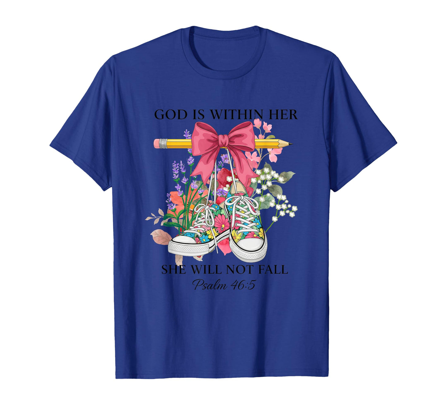 God is Within Her She Will Not Fall Art T-Shirt