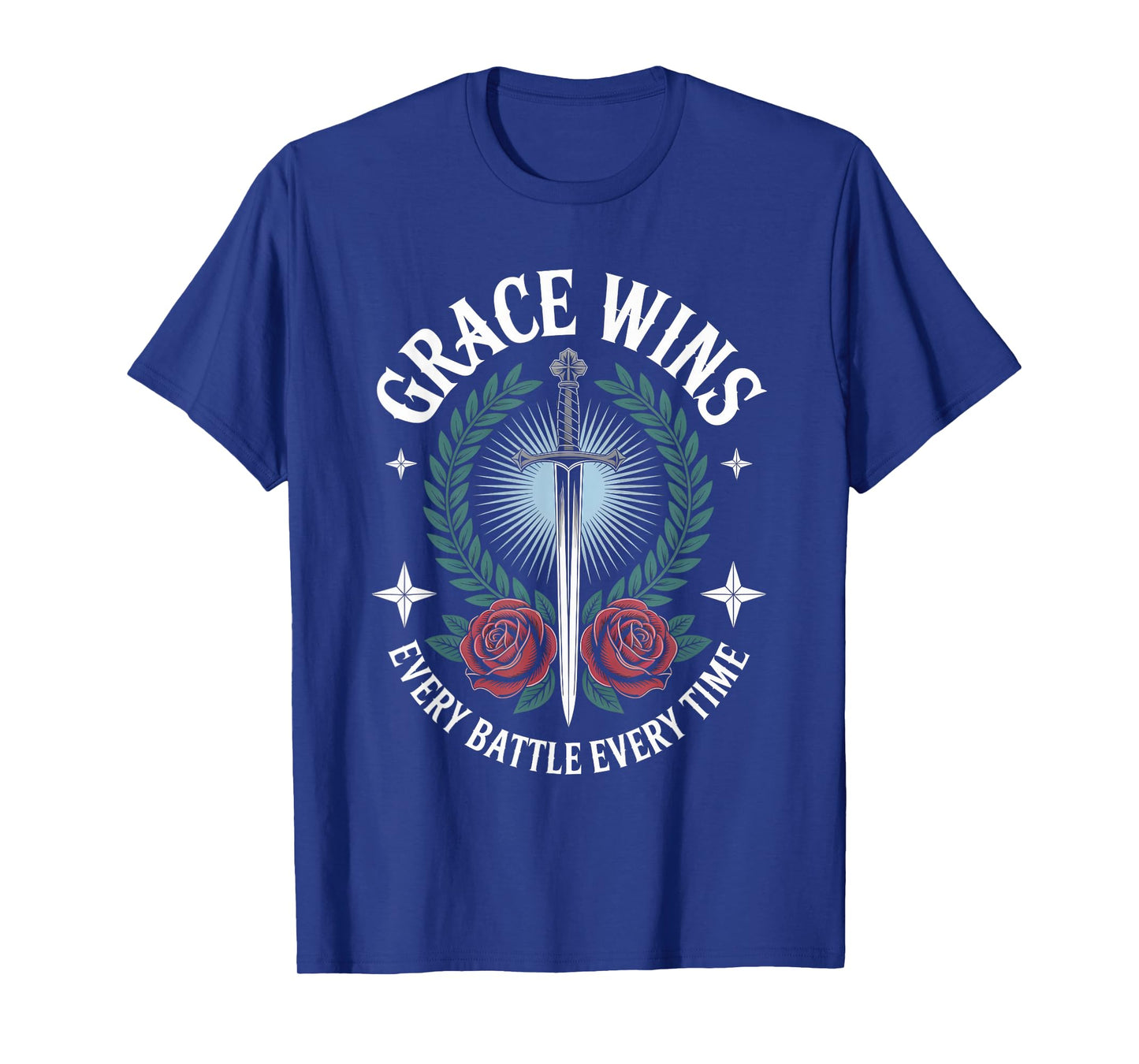 Grace Wins Every Battle Christian Streetwear T-Shirt