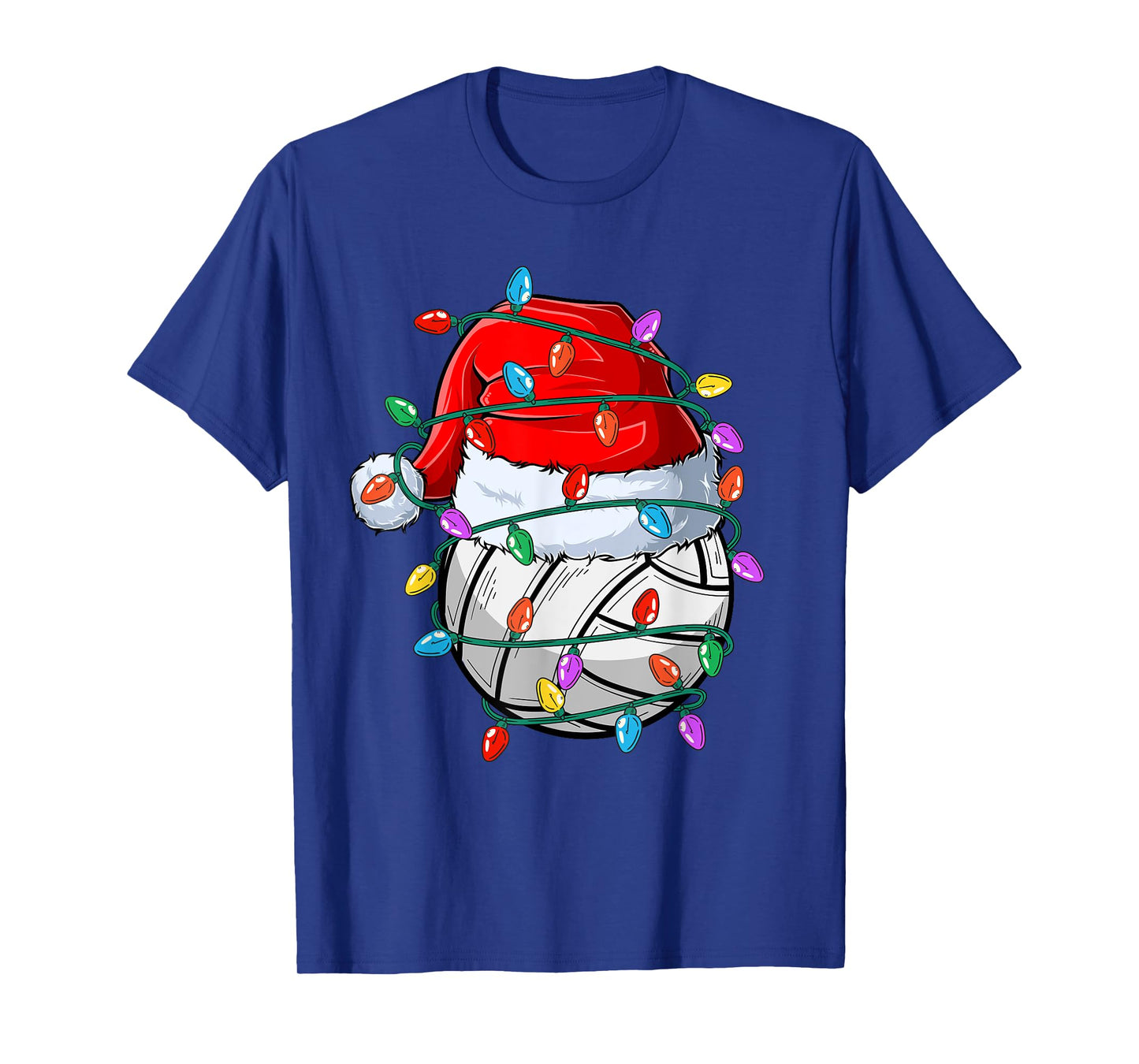 Christmas Volleyball Xmas Santa Sports Hat Ball Kids Boy Men T-Shirt