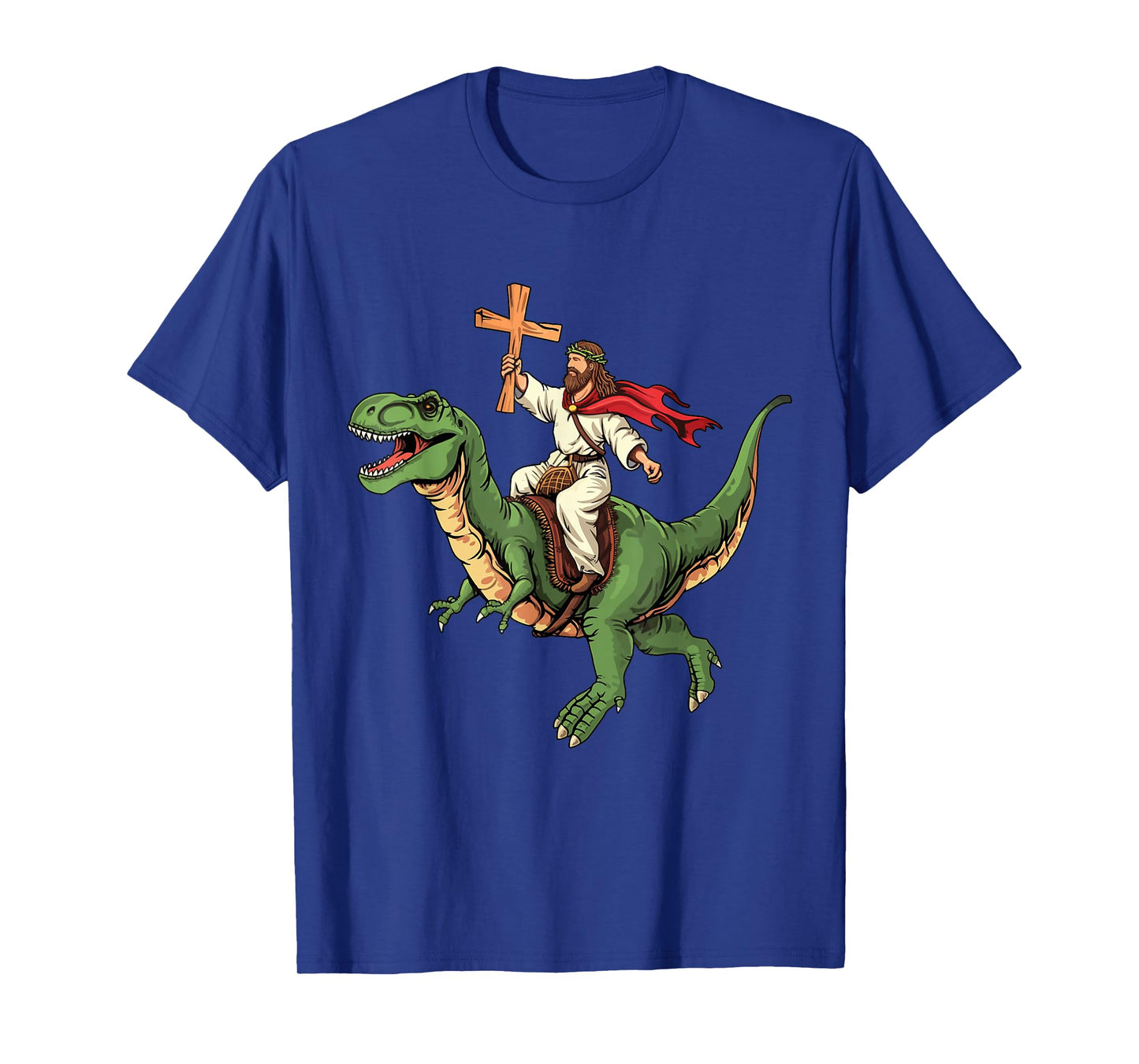 Jesus Riding Dinosaur T-Shirt
