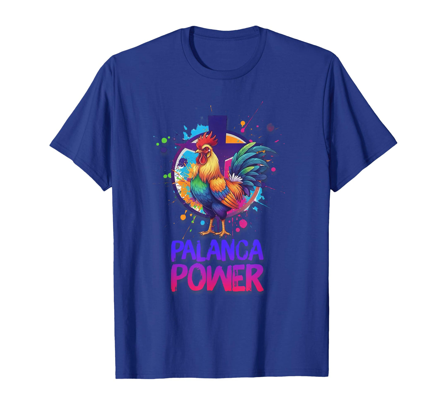 DeColores Cursillo Rainbow Rooster Catholic T-Shirt