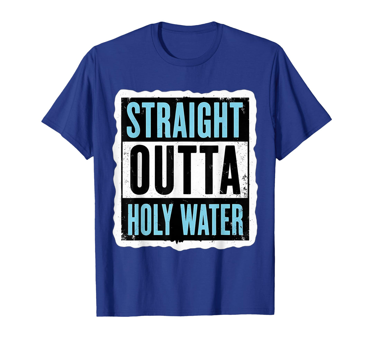 Straight Outta Holy Water Christian Baptism Mens Boys Kids T-Shirt