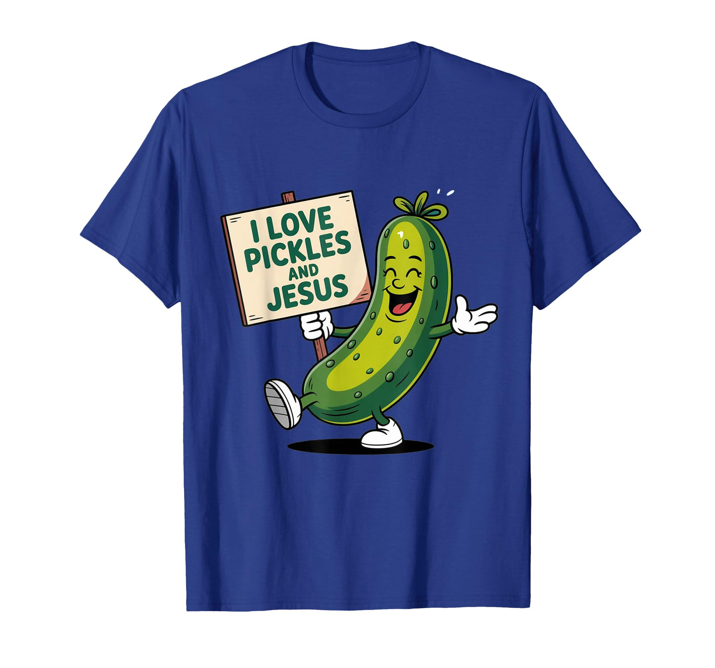 I Love Pickles And Jesus Funny Religion Cucumber Lover Shirt T-Shirt