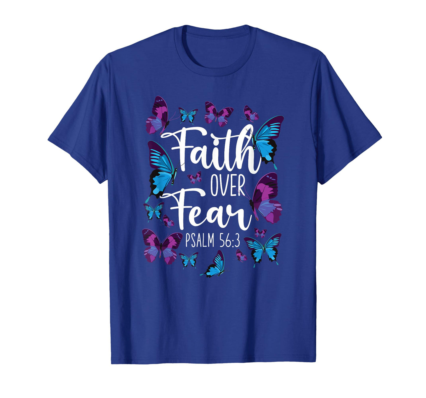 Christian Bible Verse Quote Butterfly Psalm 56:3 T-Shirt