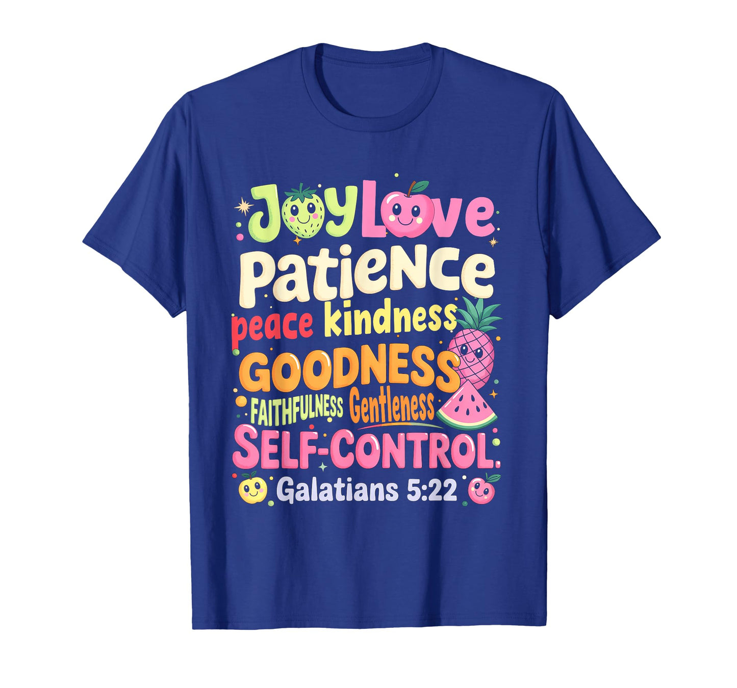 Christian Bible Verse Fruit Of The Spirit Galatians 5:22 T-Shirt