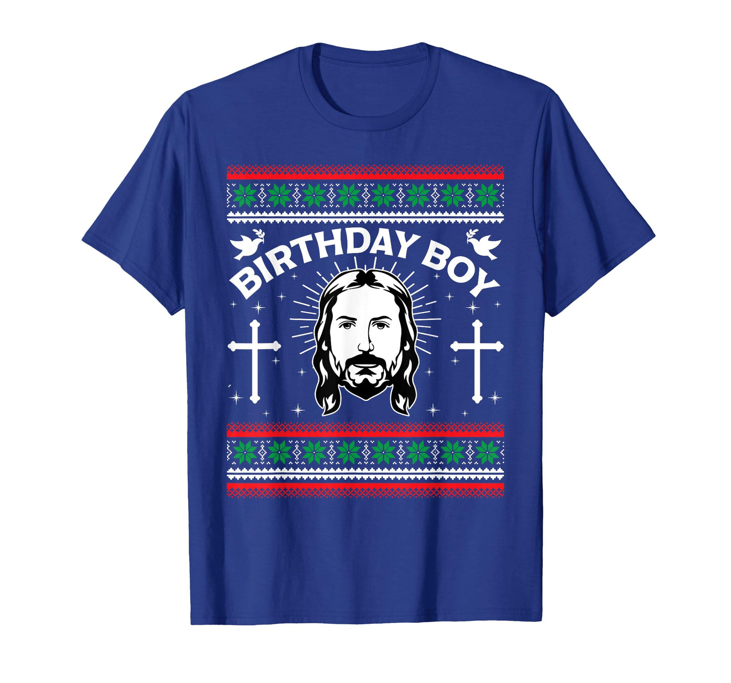 Jesus Birthday Boy Ugly Christmas Funny Christian Religious T-Shirt