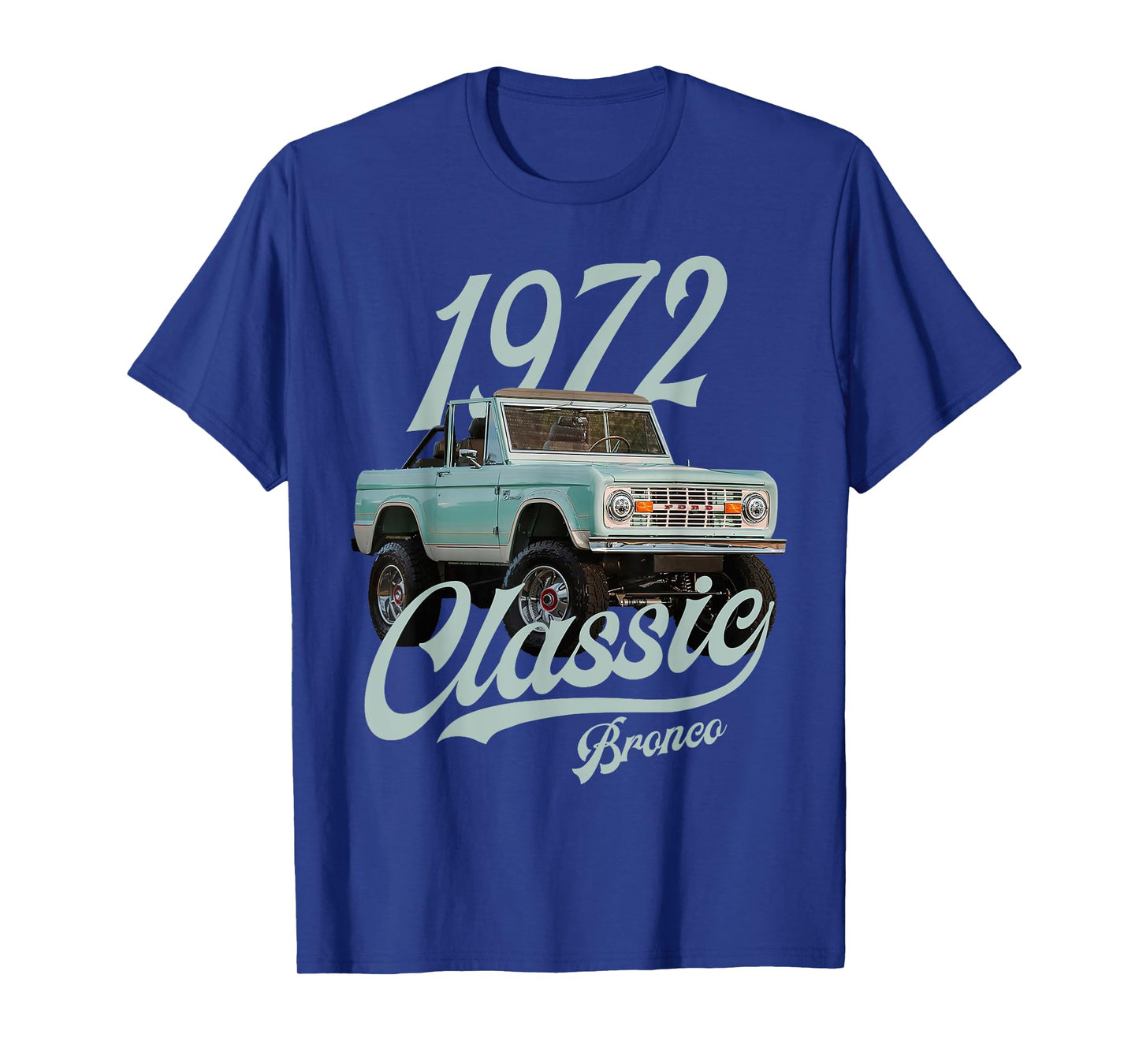 Classic bronco 1972 Blue White T-Shirt