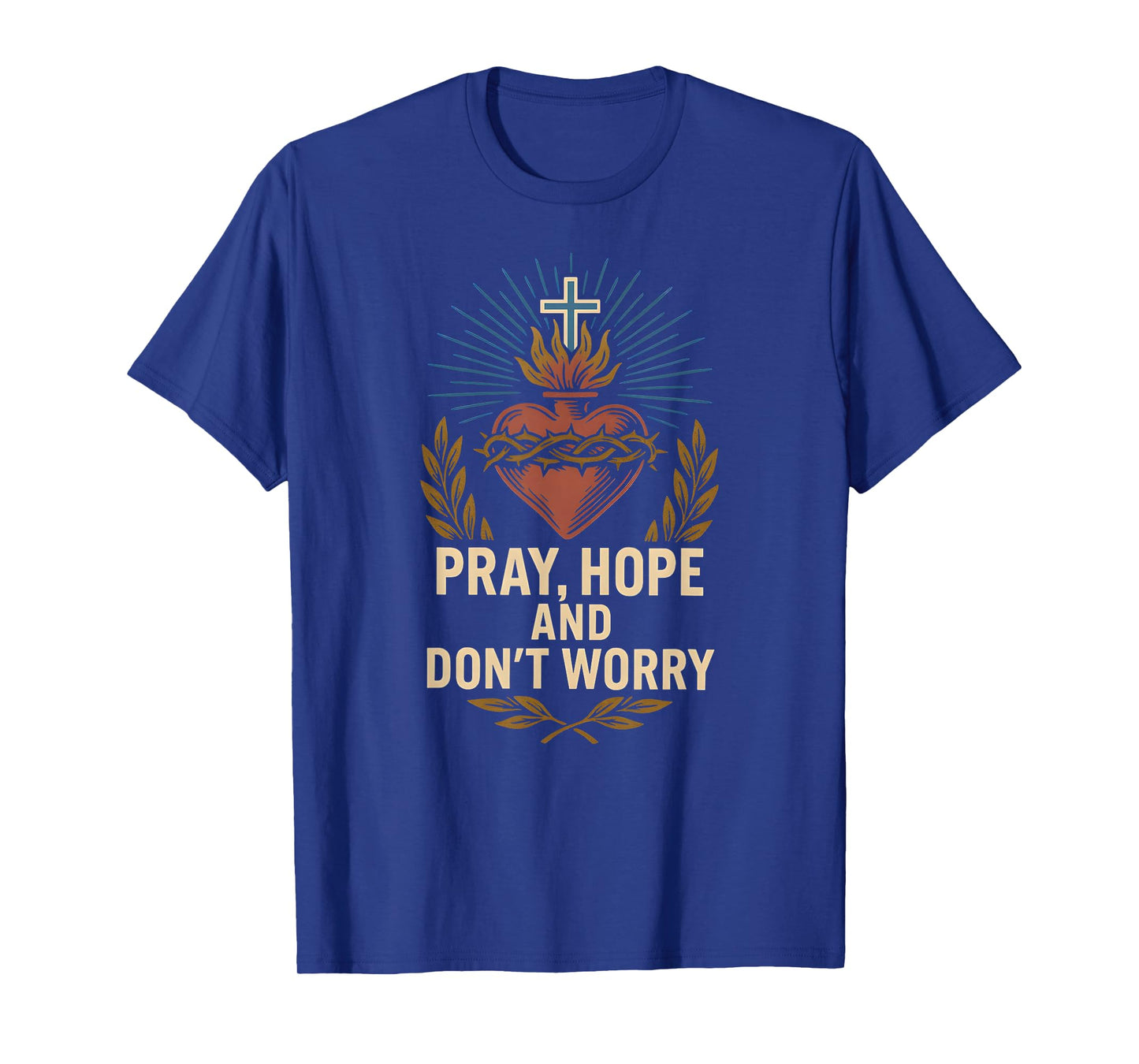 Pray Hope Dont Worry Vintage Mens Recovery Apparel T-Shirt