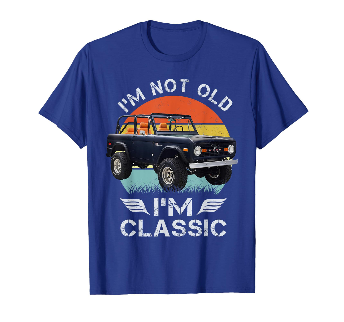 Classic bronco 1972 Matte Navy Blue T-Shirt