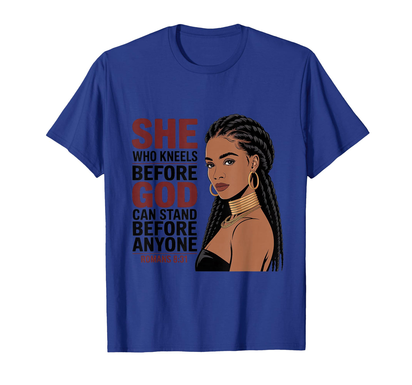 Christian African American Woman Melanin Poppin T-Shirt