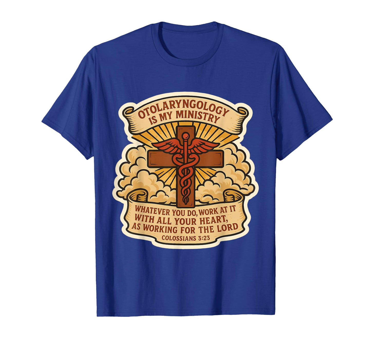 Christian Otolaryngologist ENT is My Ministry Doctor Jesus T-Shirt