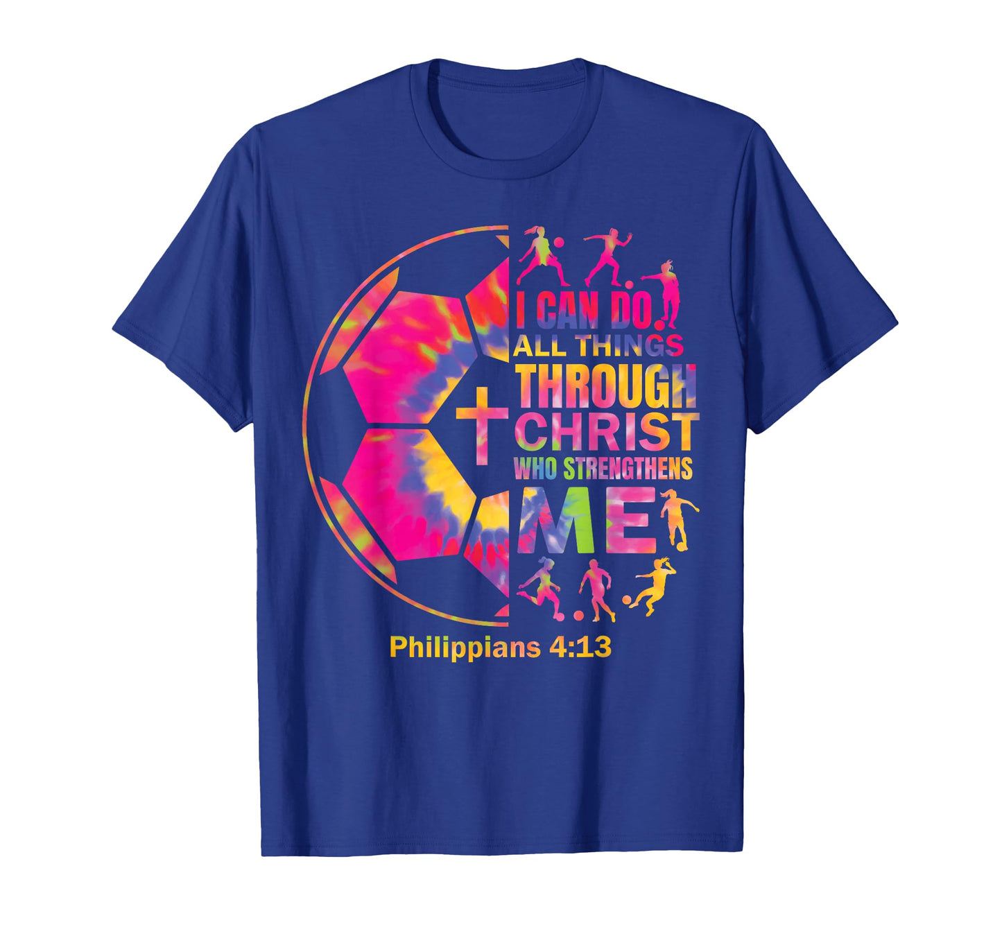 Christian Soccer t Shirt Girls Teen Kids Christ Religious T-Shirt