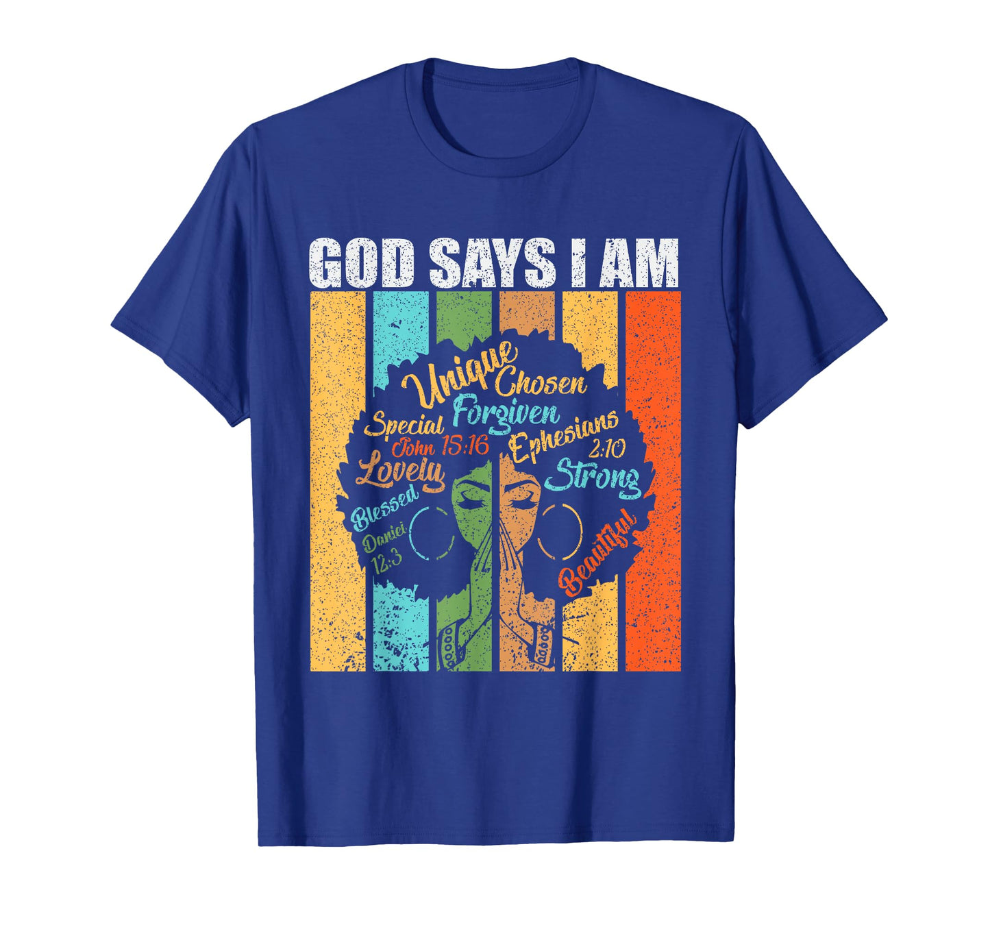 God Says I Am Melanin Pride Black Girl Black History Month T-Shirt
