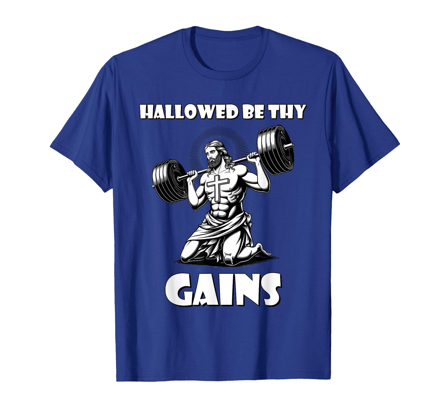 Bodybuilding Jesus Powerlifting Deadlift Christian Workout T-Shirt