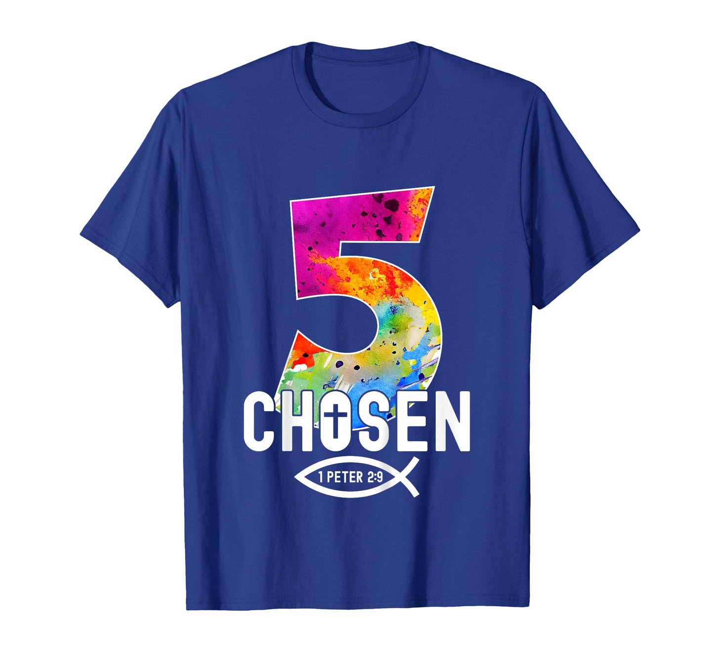 Chosen 5 Religious 5 Years Jesus 5TH Birthday T-Shirt